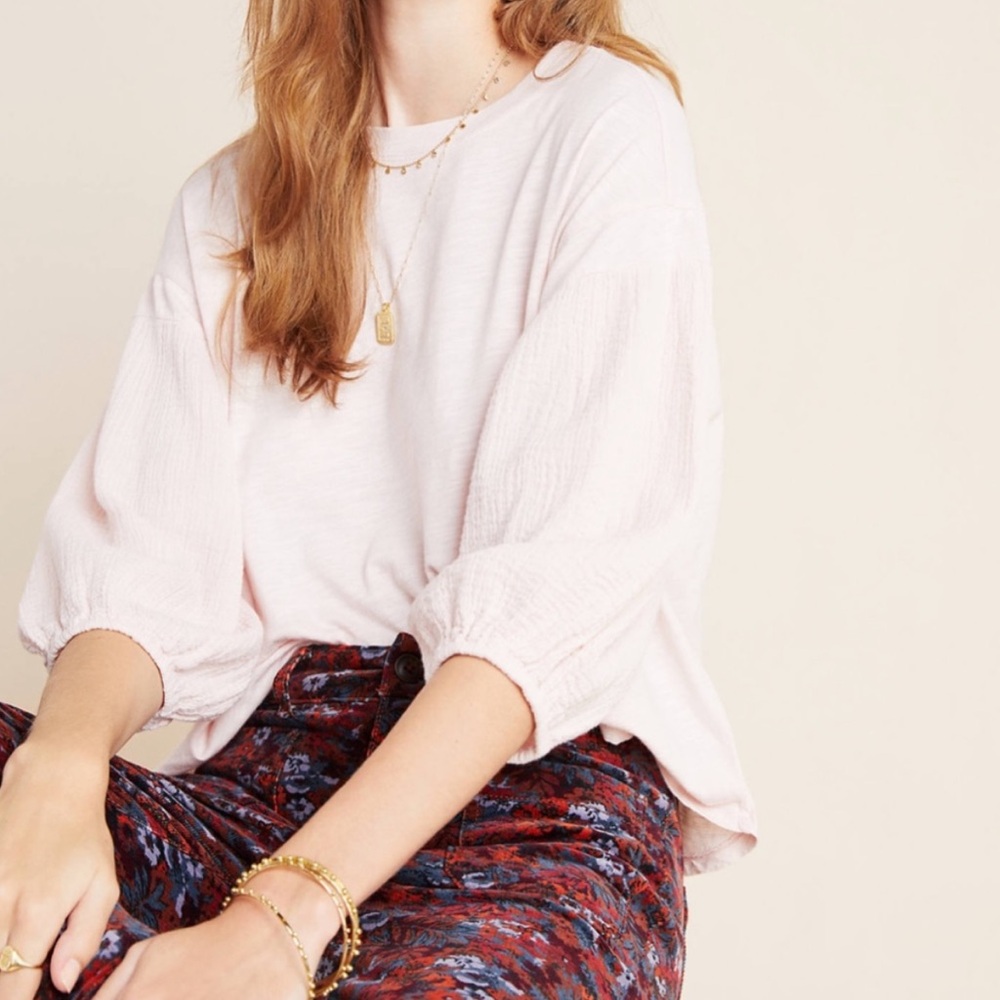 Anthropologie | Pink Top